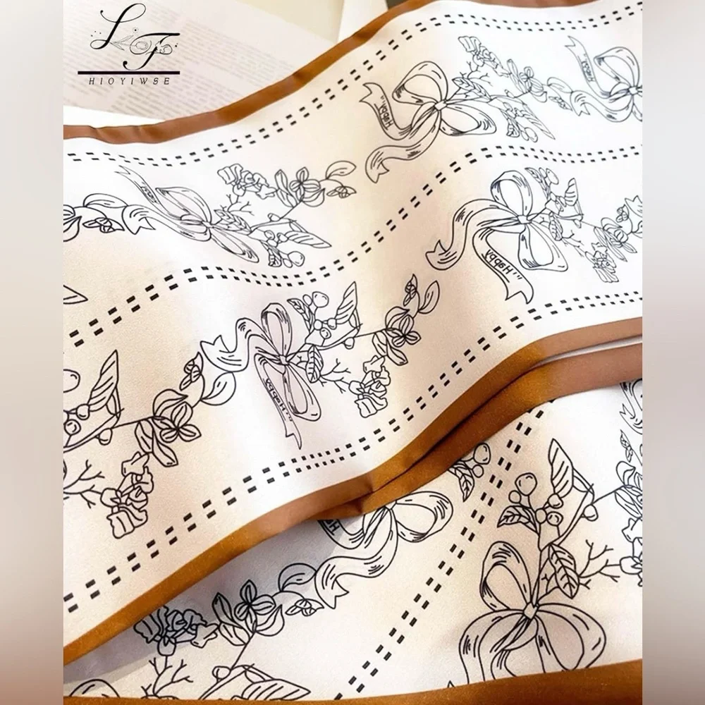 Head Scarf Hair Neck Scarves For Women Purse Bag Scarfs For Handbags Satin